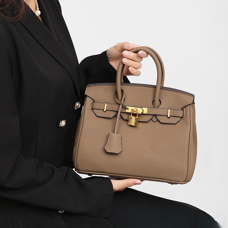 Claudie™| Sac fourre - tout en cuir Birk - Lavor - Paris