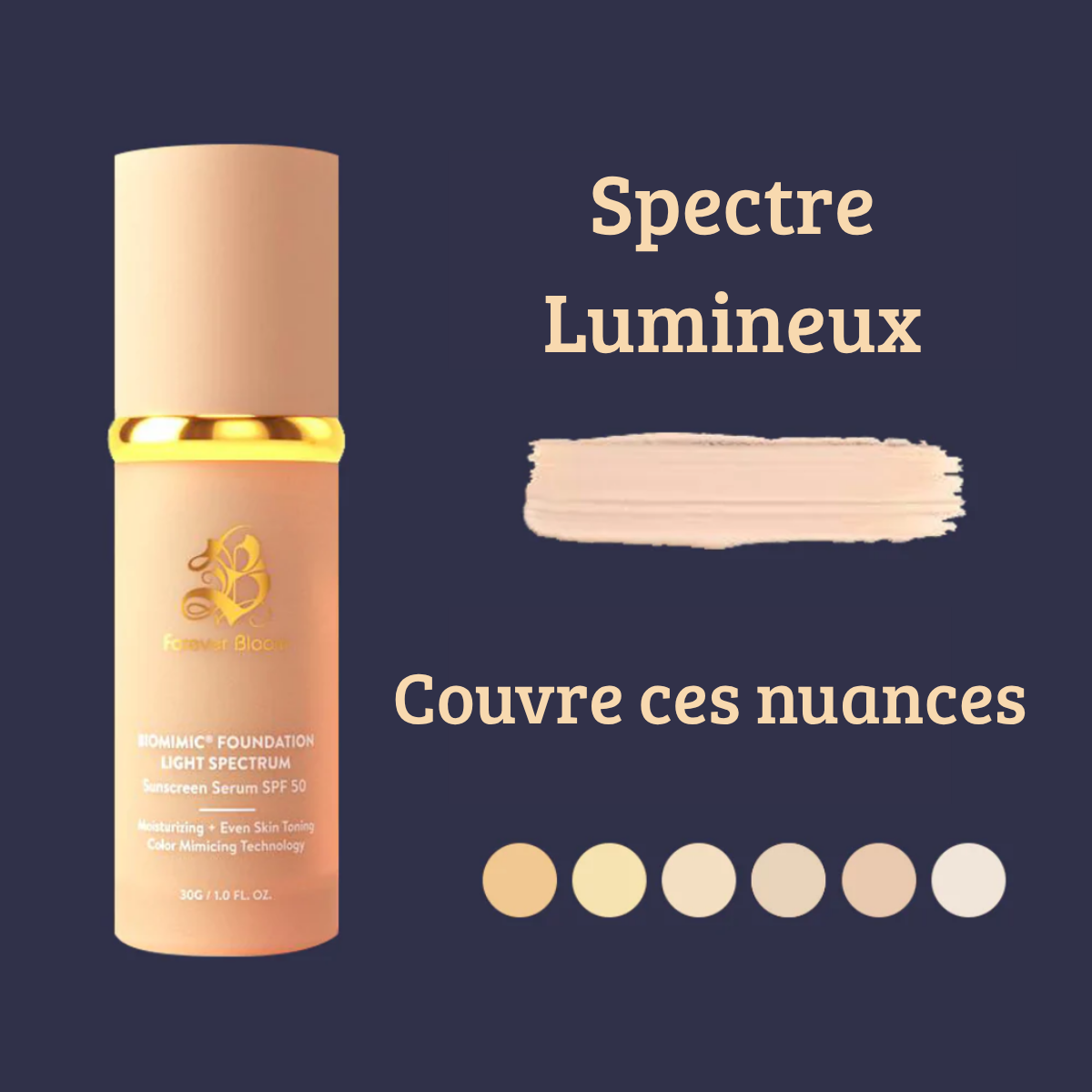 PeauParfaite™| Le Fond de Teint Photochromique avec Protection Solaire