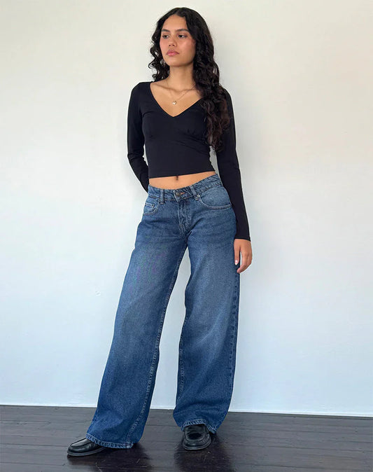 Linde™| Jean à jambes larges modèle 2025