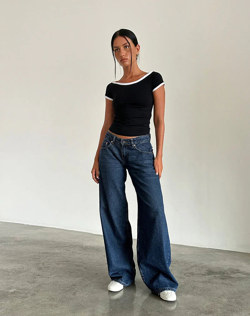 Linde™| Jean à jambes larges modèle 2025