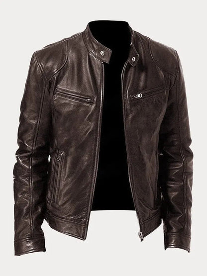 David™| Veste en cuir intemporelle - Lavor - Paris